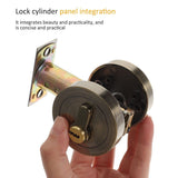 Heavy Duty Golden Deadbolt Lock Single Cylinder Keyed Entry for Door V1370-AZ4-14587
