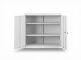 Artiss Steel Locker Cabinet Filing Mental Storage 3-Point Lock Adjustable Shelves White FC-METAL-100-WH