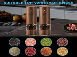 Rechargeable Salt and Pepper Grinder Set Electric Gravitys Electric Salt & Pepper Grinder Adjustable V1366-AZ2-W-14643