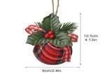 6pcs Xmas Ball 15cm Exquisite Compact Xmas Cloth Ball for Home Holiday Party Wedding Ornament V1294-YM0901-210713XU1043