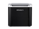 Devanti Ice Maker Machine Portable 12kg Countertop w/Self Cleaning 1.2L Black IM-ZB-OL-15A-BK