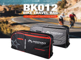 NOOYAH Bike Travel Bag Case Plane Boat Shipping Transport, Fits Cross Country All Mountain Bike, V382-GREYBK012