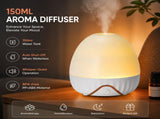 White Bud-shaped aroma diffuser 150ml Ultrasonic Aroma Diffuser Humidifier with Night Light V888-ELOSUNG53453