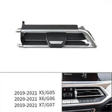 Front Left Center AC Vent Grille Repair Kit ABS Replacement For X5 X6 X7 G05 G06 G07 2019 2021 Black V1189-LC-HW-00534