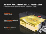 Hydraulic Pump, 8 Quart Hydraulic Power Unit, Single Acting Dump Trailer Pump, 0.91 GPM Flow Rate, V952-YXYYB12VZLDJVH4D5V0