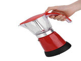 300ml/6 Cups 480W Electric Moka Pot Detachable Kitchen Stovetop Coffee Maker Red V1294-YM0901-JY02855-01