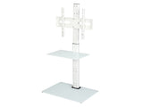 Levede TV Floor Stand 32-65 Inch Universal Swivel Height Adjustable Mount White TV1007-WH-AU
