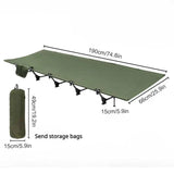Portable Camping Cot Compact Folding Bed Green V728-LP1005008255703596