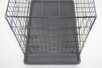 30' Portable Foldable Dog Cat Rabbit Collapsible Crate Pet Cage with Blue Cover V278-CR30-W-COVER-BLUE