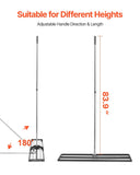 254 x 1219 mm Lawn Leveling Rake with 2130 mm Adjustable Handle for Yard Garden V952-CPPZPEKGLK10BJFKJV0