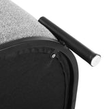 Artiss Ottoman Foot Stool Square Linen Grey FS-B-01-MT-LIN-GY