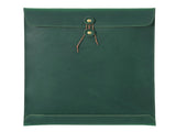 Green Premium Genuine Top Grain Leather A4 Document Folder - Vintage Handcrafted Portfolio Bag & V888-ELOSUNG46194