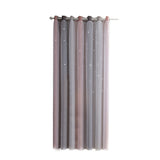 Star Curtains Stars Blackout Curtains for Kids Girls Bedroom Living Room Colorful Double Layer Star V1294-YM0901-H35316GY-1