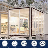 Waterproof Tarpaulin - Transparent - Durable with 10x10 eyelets, Large transparent V1188-ZXY-131-424