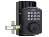 MEC Digital Motorised Smart Lock 50 User Codes Auto-Lock Backlit Keypad Matte Black MEC-MED50MB