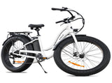 VALK Electric Fat Tyre Cruiser Bike, Step-Through eBike with Throttle, Tektro Hydraulic Brakes, V219-BIKFATVAF5WA