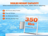 Dock Ladder, Flip-Up 5 Steps, 350 lbs Load Capacity, Aluminum Alloy Pontoon Boat Ladder with 2'' V952-MTZTSFSJFHXJD7UOHV0