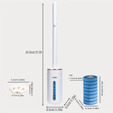 Disposable Toilet Brush Set Wall Mount V1142-LP601099553356782