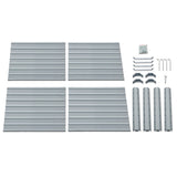 Green Fingers 2x Garden Bed 100x100x77cm Planter Box Raised Container Galvanised GARDEN-ALUMGR-10-FC2