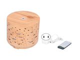 Aroma Diffuser 300ml Colorful LED Light Remote Control 35db Mute Hollow Wood Grain Appearance V1294-YM0901-3113210107812