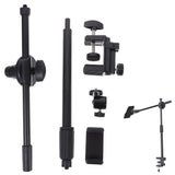 Black Overhead Phone Mount with Articulating Arm for Desk and Video Recording V1192-AZ-W-24915