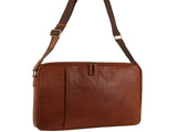 Pierre Cardin Crumpled Leather 15" Laptop Computer Bag - Tan V563-PC-3593-TAN