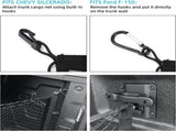 Cargo Net for Pickup Truck Bed with 4 Metal Carabiner Buckles, Truck Bed Cargo Organizer Storage V1237-ZY00B09KC44MY6