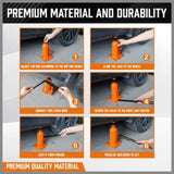 4-Ton Hydraulic Bottle Jack Heavy Duty Car Lifter with Safety Valve V465-82038