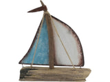 Handcrafted Sailboat Ornament 35cm V637-12808BOA