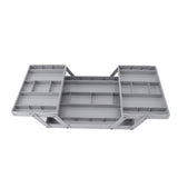Foldable Expandable Desk Organizer Double Row Multi Level Drawer Organizer Tray for Jewelry Cosmetic V1294-YM0901-3117240180811