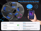 Smart Music Boxing Machine with LED Lights & Bluetooth Wall-Mounted Interactive Punch Trainer, 9 V1107-CS-YYQJQB