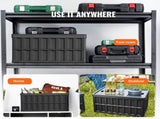 Collapsible Storage Bins with Lids, 65L 3 Packs, Folding Plastic Stackable Utility Crates with V952-KZDSLCWXHS64HOR3QV0