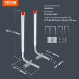 Boat Guide, 1.57M with LED Light Guide Poles, 2PCS Rustproof Galvanized Steel V952-CTCDGDLX60YC6XY06V0