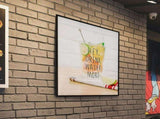 A2 LED Slim Advertising Lightbox Sign Wall-Mounted Poster Board Menu Frame V63-930081