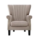 Artiss Armchair Wingback Beige Andrew UPHO-C-EMPO-TA