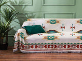 Sucre Nordic Style Woven Throw Blanket - Chic Sofa Cover with Fringe - 130 x 180cm V888-ELOSUNG28836