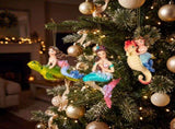 Christabelle 3 Mermaid Christmas Ornaments Assorted Novelty Figures 13cm Xmas Tree Decorations 112_SHD2008