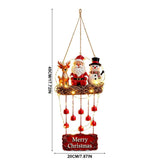 Christmas Wind Chimes for Outside with LED, Outdoor Hangings Christmas Decorations, V1192-AZ-W-35158