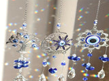 3pc Evil Eye Crystal Sun Capture Pendant Suitable for Home Window and Garden Hanging V1106-EMZS-001