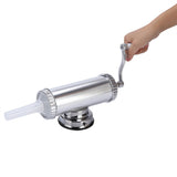 2 LB Aluminum Alloy Sausage Stuffer Maker Meat Filler Kit for Home Use V1294-YM0727-JY17105