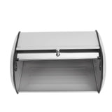 Metal Bread Box Mirrored Iron Bread Storage Holder Keeper Container Bin with Window for Kitchen V1294-YM0901-3118240122111