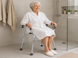Levede Adjustable Shower Chair Bath Seat with Arms Portable Non Slip Bathroom BATH1032-WH-AU