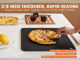 Pizza Steel, 16" x 14.5" x 3/8" Pizza Steel Plate for Oven, Pre-Seasoned Carbon Steel Pizza Baking V952-FXPSPSGB1614E7DC4V0