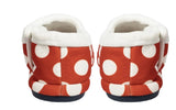ARCHLINE Orthotic Slippers CLOSED Back Scuffs Moccasins Pain Relief - Red Polka Dots - EUR 43 V563-AS501-43