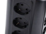 Tower Power with Protector Switch Multiple Ports Vertical Space Saving Electric Tower Power V1294-YM0901-3114240085711