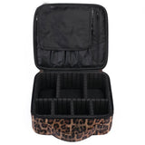 Travel Makeup Train Case Laser Make Up Cosmetic Organizer Bag Makeup Tool Storage with Adjustable V1369-AZ3-W-06051