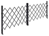 Double Folding Security Gate, Lockable Scissor Gate with 360 degree Swivel Casters, Outdoor V952-GZSZDAQM63395RNRL001V0