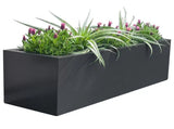 Metal Designer Planter Box 900 x 300 x 300mm Charcoal V178-67260