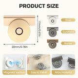 Seamless Magnetic Clasp for Bags, Clothing and DIY Crafts, 2025 New Metal Seamless Magnetic V1258-DP02-C-2494