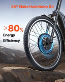 VEVOR 1000W Electric Bike Conversion Kit 48V 26" Front Wheel E-Bike Hub Motor V952-LGDJTJ1000WHAQTLUV9